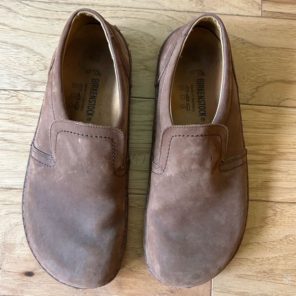 Birkenstock Men's Brown Leather Loafers